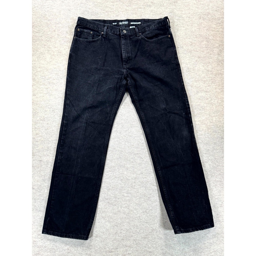 Urban Pipeline Regular Fit Straight Jeans Mens 38x32 Black Denim YU53D505R